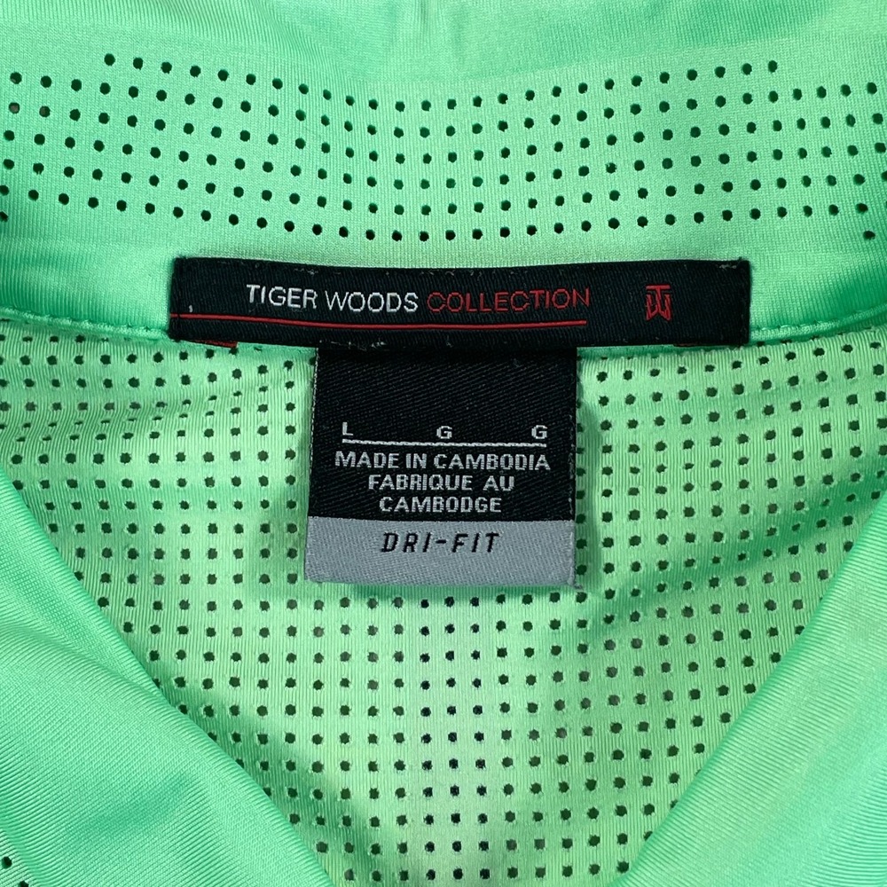 Nike Tiger Woods TW x Green Valley Country‎ Club Print Polo Shirt Men Large Golf - Picture 2 of 11